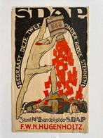 Poster flyer SDAP 1922 Bottema politiek, A4 of kleiner, Ophalen of Verzenden, Overige onderwerpen, Rechthoekig Staand