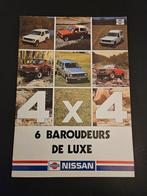 Brochure Nissan 4x4 oa Datsun Pick-up, Ophalen of Verzenden, Zo goed als nieuw, Nissan