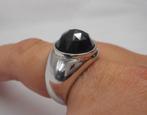 Zilveren prachtige nieuwe Zinzi ring met zwarte steen nr.685