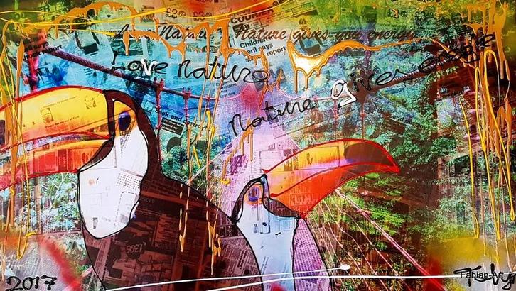 Fabian schilderijen Black Friday nu 50% korting!, Antiek en Kunst, Kunst | Schilderijen | Modern, Ophalen of Verzenden