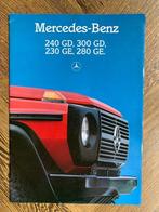 Brochure Mercedes-Benz 230GE 280GE 240 GD 300GD W460 1986, Ophalen of Verzenden, Zo goed als nieuw, Mercedes-Benz, Mercedes