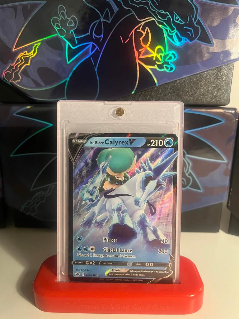 Ice Rider Calyrex V - Pokémon Kaart, Ophalen of Verzenden, Zo goed als nieuw, Losse kaart