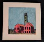 Acryl schilderij Curaçao - Lighthouse (small). Korsou, Ophalen, Minder dan 50 cm, Oorspronkelijke maker, Nieuw