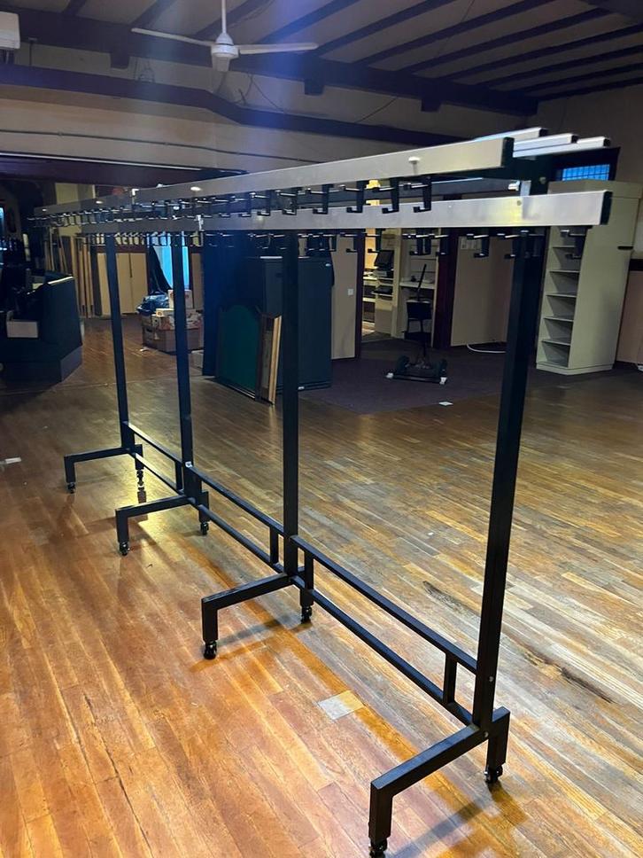 Lange Kapstok Jassenrek - 3.5 Meter, Kleding | Dames, Kledingrekken, Gebruikt, Met wielen, Ophalen