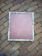 Lijsten wielstops hout en ijzer tegels antiek brocante, Ophalen, Gebruikt