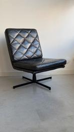 draaistoel zwart leer, Ophalen, Gebruikt, Minder dan 75 cm, Leer