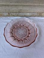 vintage roze geperst glas, rosaline, arcoroc, Ophalen of Verzenden