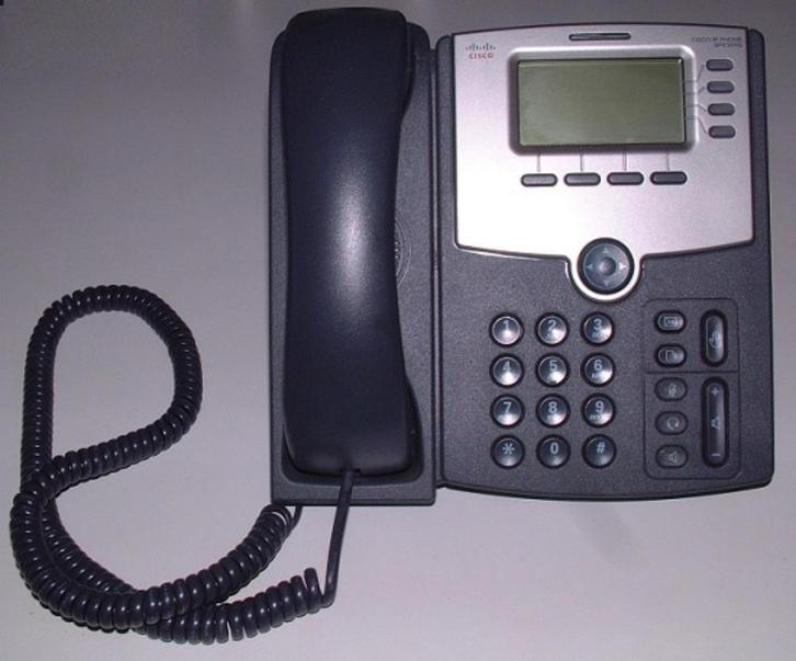 Telefoon Cisco SPA504G VoIP- Met Adapter, Telecommunicatie, Datacommunicatie en VoIP, Zo goed als nieuw, Telefoon, Ophalen of Verzenden