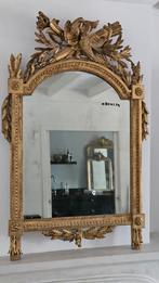 Antieke spiegel, Ophalen of Verzenden, Rechthoekig, 50 tot 100 cm, Minder dan 100 cm
