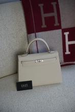 Hermès Kelly 25 Craie Phw Epsom, Sieraden, Tassen en Uiterlijk, Tassen | Damestassen, Ophalen of Verzenden, Nieuw, Wit, Handtas