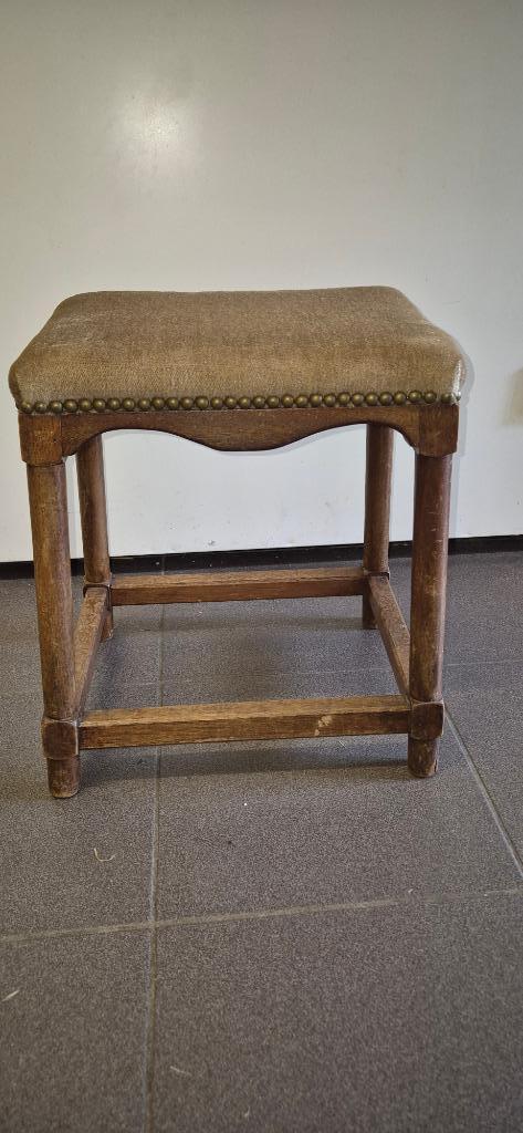 Antiek houten krukje/voetbank, Antiek en Kunst, Antiek | Meubels | Stoelen en Banken, Ophalen