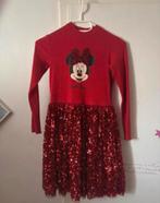 Rode glitter jurk maat 140, Kinderen en Baby's, Kinderkleding | Maat 134, Ophalen of Verzenden, Zo goed als nieuw, Meisje, Jurk of Rok