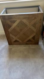 Stoere salontafel 80x 80, Ophalen, Gebruikt, Vierkant, Binnen