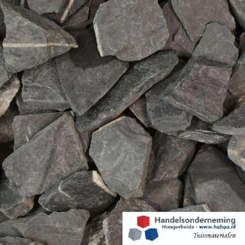 Canadian slate zwart antraciet leisteen uniek plat decoratie, Tuin en Terras, Grind, Keien en Split, Nieuw, Overige typen, Antraciet