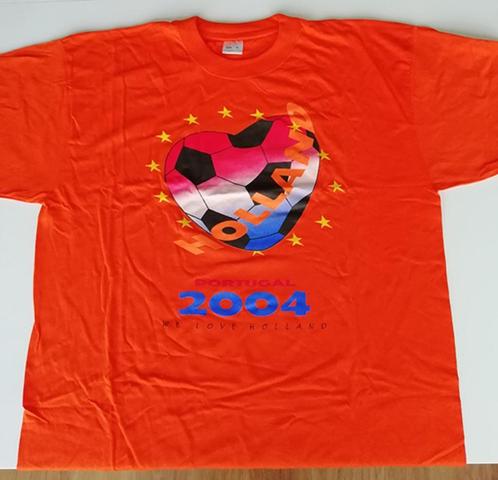 NIEUW Oranje voetbalsupporter T-shirt XL 2004 Portugal EK, Kleding | Heren, T-shirts, Nieuw, Maat 56/58 (XL), Oranje, Ophalen of Verzenden