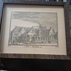 Gravure 't Hof te Arnhem 1742, ingelijst, Ophalen of Verzenden