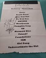 Kate Nash handtekening gesigneerde setlist, Ophalen of Verzenden, Zo goed als nieuw, Foto of Kaart