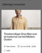 GEZOCHT Lezing Thomas Erdbrink 1-11-25 in Groningen, Twee personen