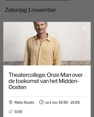 GEZOCHT Lezing Thomas Erdbrink 1-11-25 in Groningen beschikbaar voor biedingen