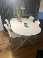 IKEA SLAHULT eettafelset (tafel + 4 stoelen), Huis en Inrichting, Tafels | Eettafels, Ophalen, 50 tot 100 cm, Zo goed als nieuw