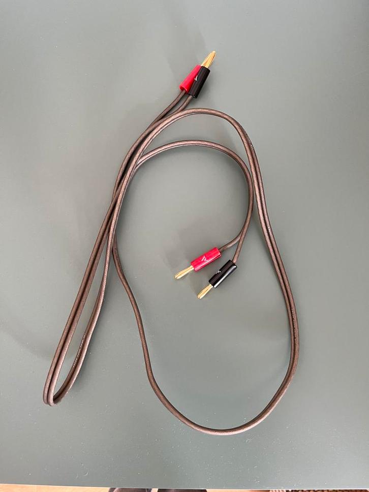 Argon audio prime luidsprekerkabel 1.5m + 4x bananenstekkers, Audio, Tv en Foto, Audiokabels en Televisiekabels, Luidsprekerkabel