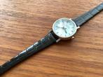 mondaine evo petit dameshorloge stationsklok swiss, Leer, Staal, Polshorloge, Zo goed als nieuw