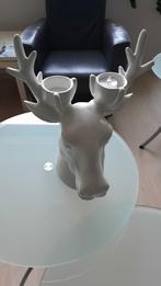 Kerst Hertenkop kaarsenhouder, merk Polyresin, Ophalen of Verzenden, Zo goed als nieuw