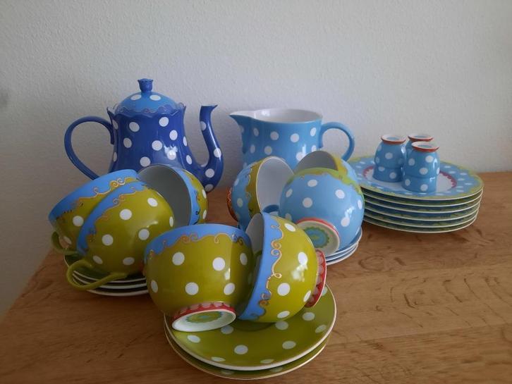 Oilily servies, Huis en Inrichting, Keuken | Servies, Zo goed als nieuw, Overige typen, Overige stijlen, Porselein, Ophalen