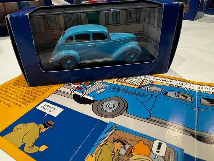 Kuifje auto 1:43  ford v8 taxi uit 7 kristallen bollen, Verzamelen, Stripfiguren, Zo goed als nieuw, Beeldje of Figuurtje, Kuifje