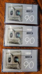 3x cassettebandjes HEMA 90 IEC II Chrome nieuw gesealed, 2 t/m 25 bandjes, Ophalen of Verzenden, Nieuw in verpakking, Origineel