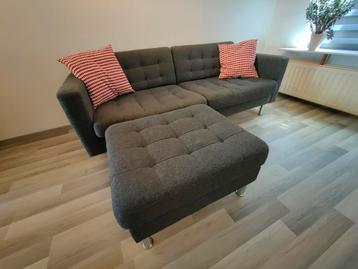 3 zits bank Ikea Landskrona met hocker - afbeelding 1