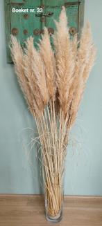 Prachtige pampas pluimen in vaas (extra groot), Huis en Inrichting, Ophalen, Zo goed als nieuw
