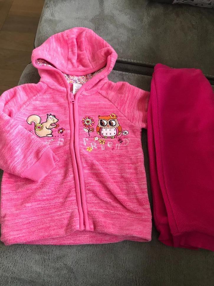 zgan winterset broek en vest lekker zachte stof maat 80, Kinderen en Baby's, Babykleding | Maat 80, Zo goed als nieuw, Meisje