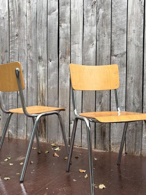 Elbe Chromé editie | stapelbaar |  uit de jaren '70 (40 stk), Huis en Inrichting, Stoelen, Gebruikt, Vijf, Zes of meer stoelen