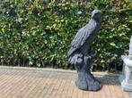 Adelaar XL op Stam , Hoogte 110cm, Ophalen, Nieuw, Beton, Dierenbeeld