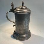 Achttiende eeuwse Zwitserse gemerkte tinnen kan, Antiek en Kunst, Antiek | Tin, Ophalen of Verzenden