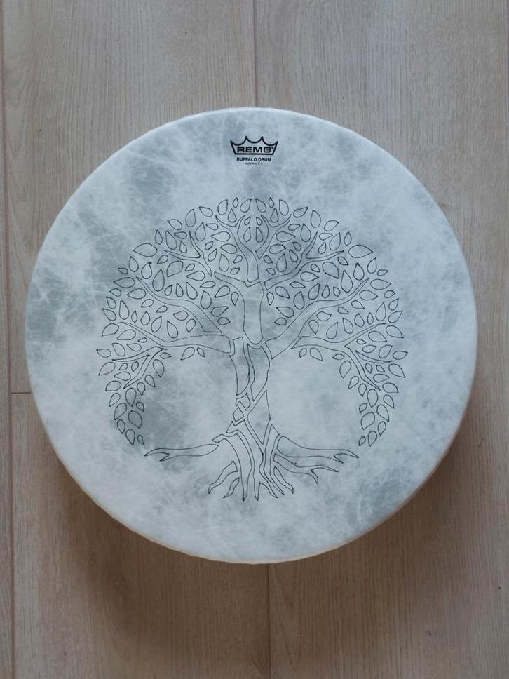Remo Buffalo Drum 16" + Shaman Drum Cover, Muziek en Instrumenten, Drumstellen en Slagwerk, Zo goed als nieuw, Overige merken
