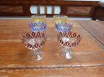 6 vintage champagnecoupes, VMC Reims France Harlequin Crysta, Ophalen of Verzenden