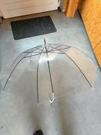 Twee stuks transparante Paraplu - Stijlvol en Praktisch!, Sieraden, Tassen en Uiterlijk, Paraplu's, Ophalen of Verzenden, Transparant