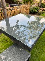Tuintafel, Tuin en Terras, Tuintafels, Ophalen, Gebruikt, Vierkant, Kunststof