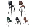 Retro krukken vintage leren horeca barkrukken   577