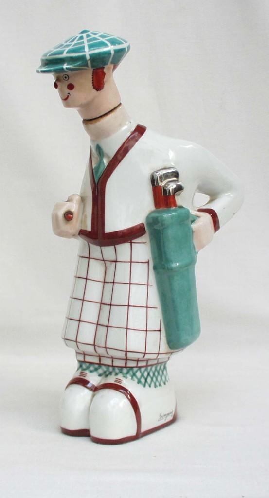 Art Deco Golfer - Margeris - Bastard Editeurs - Paris., Antiek en Kunst, Antiek | Porselein, Ophalen of Verzenden