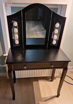 Kaptafel met Verlichting & Lade - Zwart, Huis en Inrichting, Tafels | Kaptafels, Ophalen, 100 tot 150 cm, 50 tot 100 cm, Zo goed als nieuw