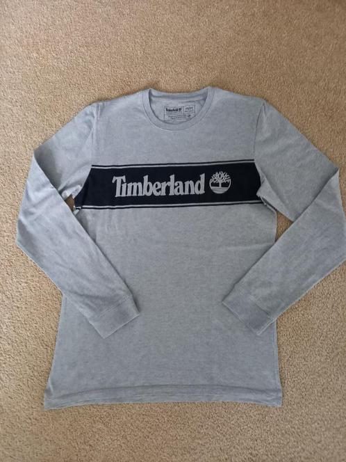 Timberland  heren longsleeve maat M, Kleding | Heren, T-shirts, Zo goed als nieuw, Maat 48/50 (M), Grijs, Ophalen of Verzenden