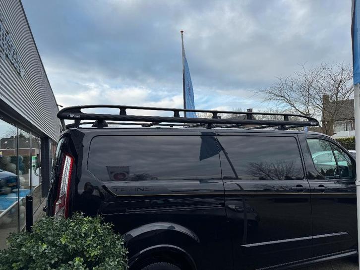 Rhino aluminium ladderrek Ford Transit Custom L2H1 – zwart, Auto diversen, Dakdragers, Zo goed als nieuw, Ophalen
