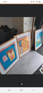 3 x zeefdruk van dolf verlinden genummerd en in gelijst, Antiek en Kunst, Kunst | Litho's en Zeefdrukken, Ophalen