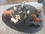 Schleich boerderijdieren set zeer goede staat, Ophalen of Verzenden, Zo goed als nieuw, Paard, Beeldje of Figuurtje