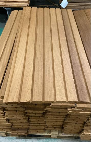 Restpartij Thermisch gemodificeerd Ayous dubbel blokprofiel, Tuin en Terras, Palen, Balken en Planken, Nieuw, Palen, 250 cm of meer