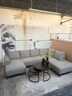 ️ Luxe u-bank en Set Salontafels — Stijlvol & Comfortabel, Ophalen, Zo goed als nieuw, Stof