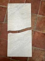Wit marmeren plaat in twee stukken, 110 cm x 52,5 cm totaal, Ophalen, Gebruikt